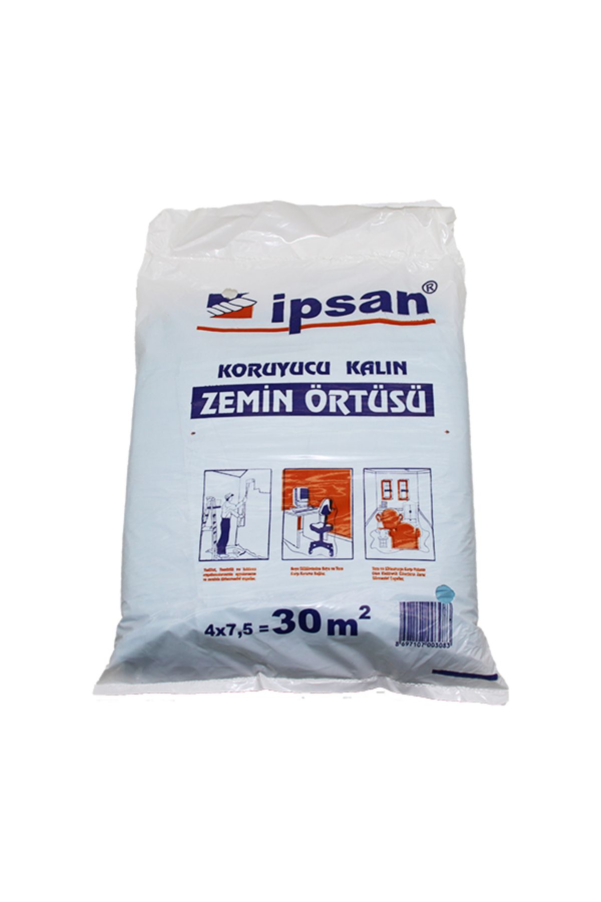 KutuluStore 30-M2 4X7.5MT KALIN ZEMİN ÖRTÜSÜ (5168)