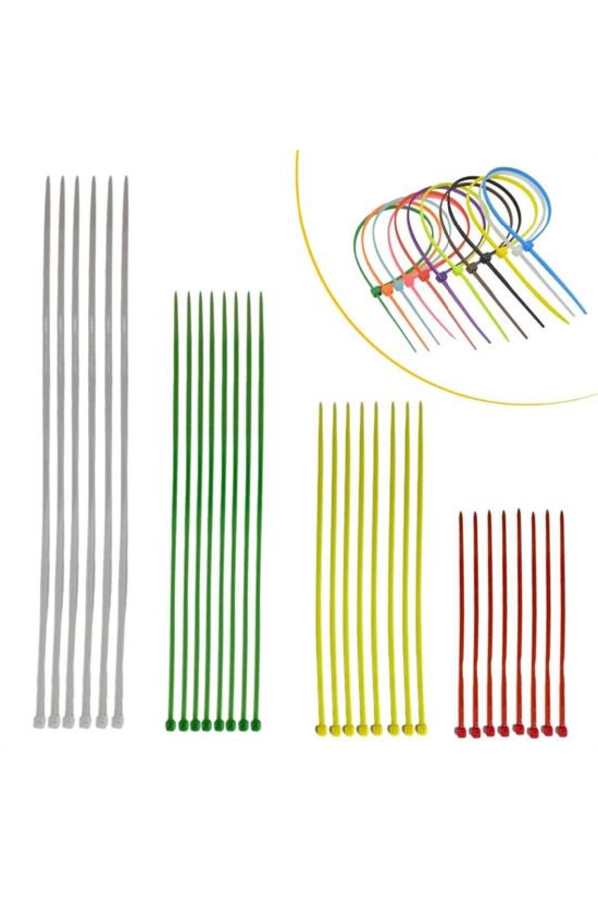 Mu Art Ahşap 30 Parça Plastik Kablo Kelepçe Seti Kablo Düzenleyici Bağlama Bantları (5175)