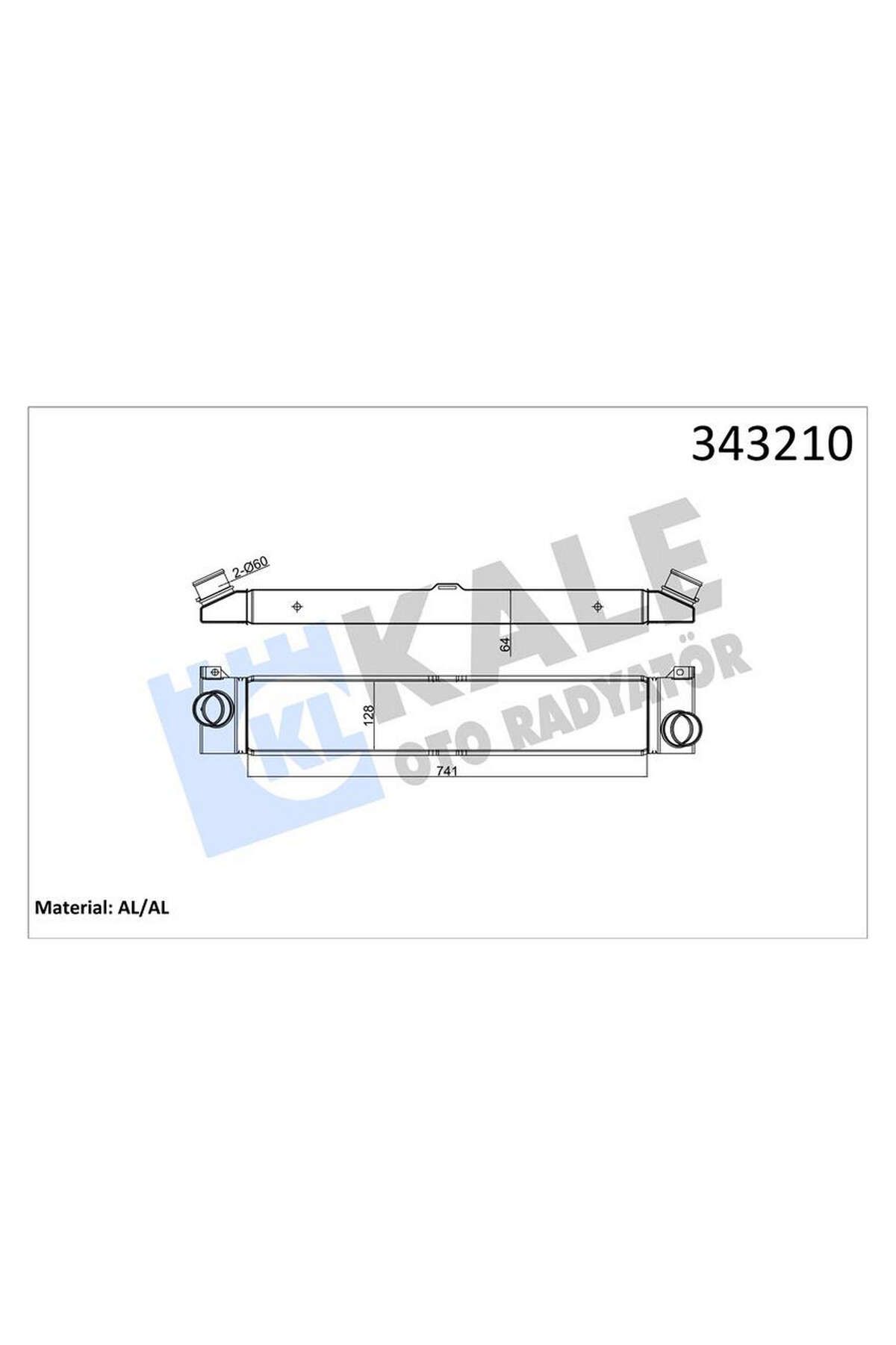 KALE TURBO RADYATÖRÜ INTERCOOLER PEUGEOT BOXER BUS-BOX-CITROEN JUMPER BUS-BOX AL-PL-BRZ 745X14 540133