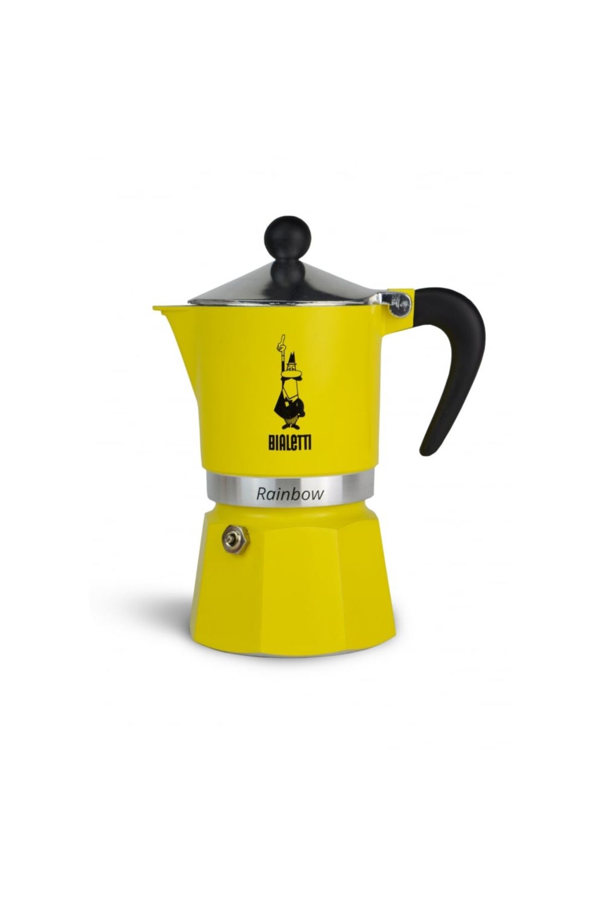 Bialetti Rainbow Moka Pot 3 Cup Sarı