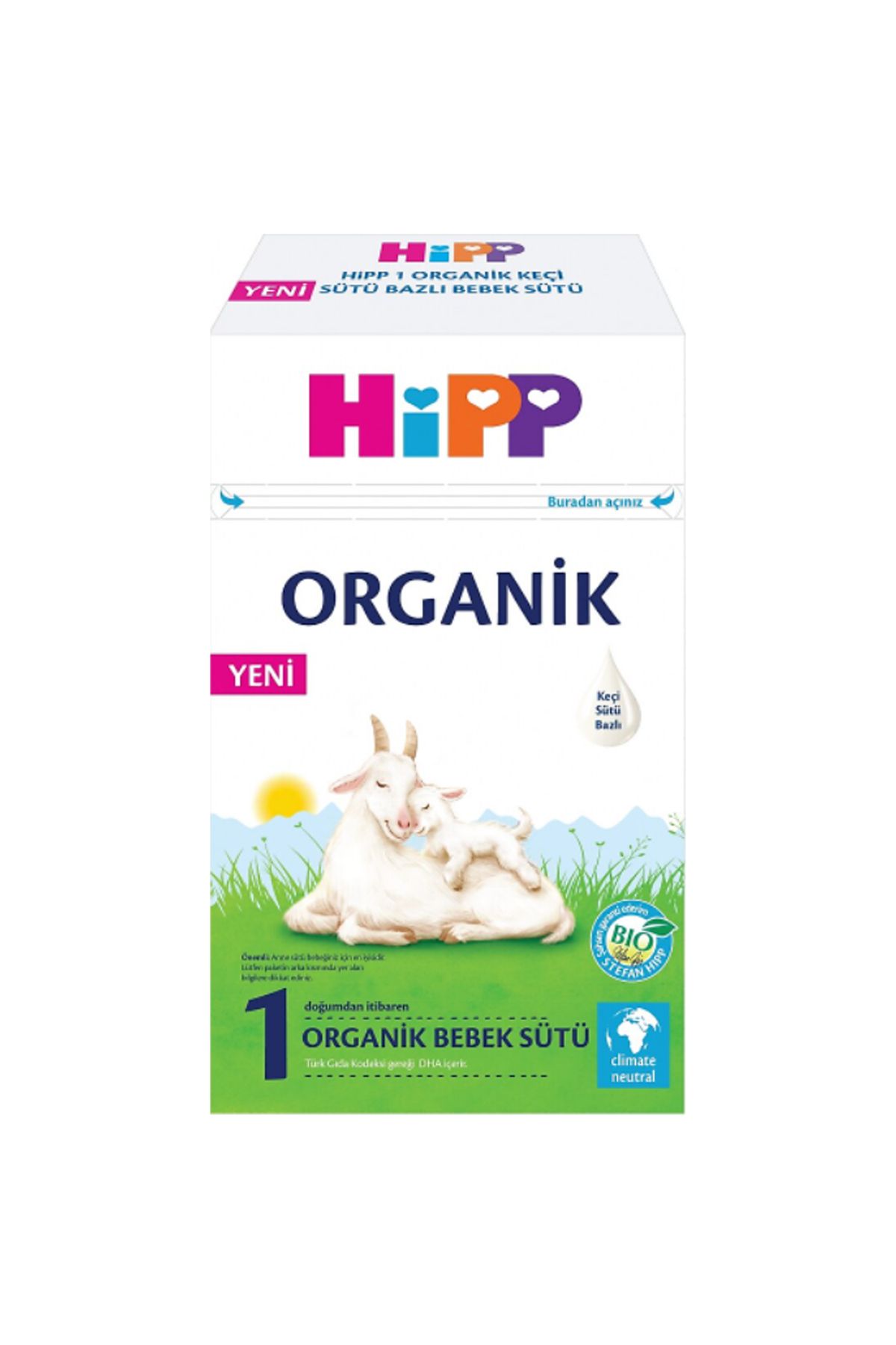 Hipp 1 Organik Keçi Sütü Bazlı Bebek Sütü 400 gr