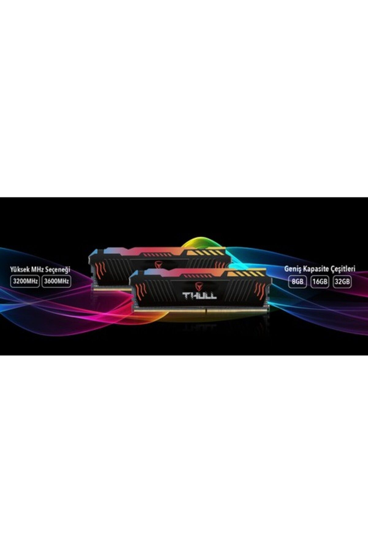 THULL-Apex 16 جيجابايت Kits (2X8GB) 3600 ميجا هرتز Cl19 1.35 فولت Rgb Heatsink Ddr4 Ram Thl-pcapx28800d4-16g-b 4