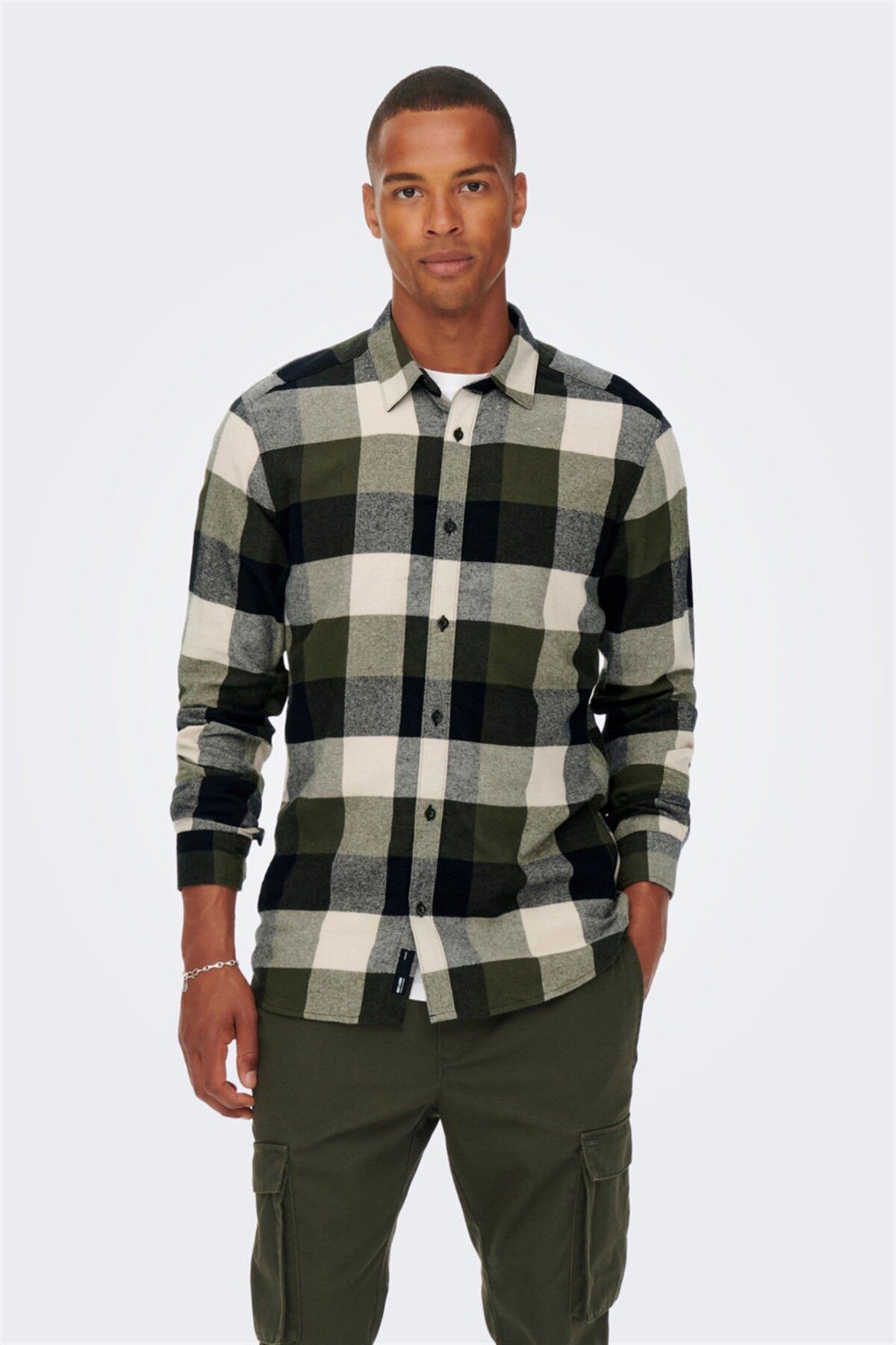 Onsgudmund Ls 3t Check Shirt Noos Forest Only & Sons