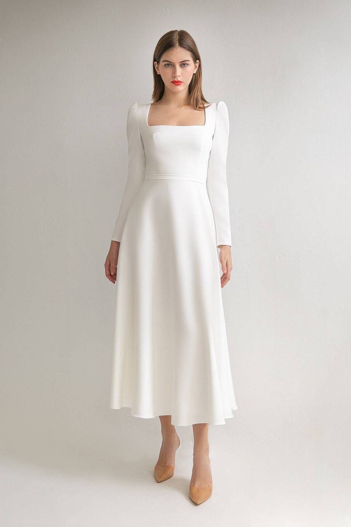 robe de fiançailles blanche robe de promesse robe de mariage