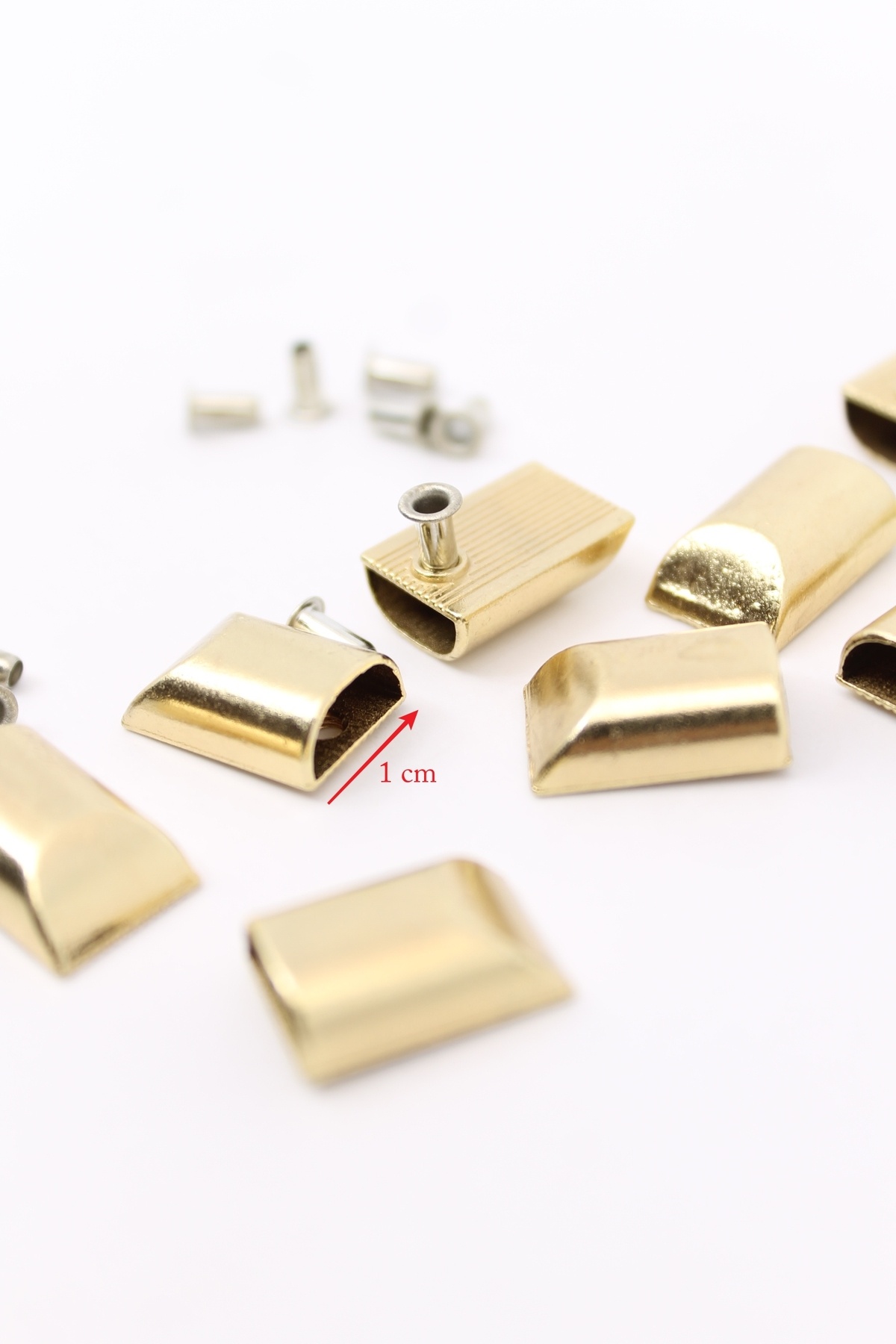 ERDAL DERİCİLİK 10 adet pimli fermuar stop arkalık metal