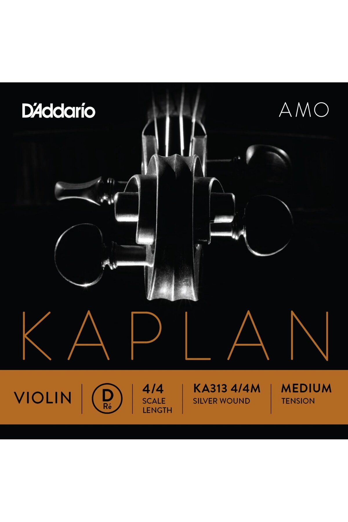 Daddario-Ka313 Violin - Single String, Tiger Amo, 4/4 Scale Length (D-RE) 1
