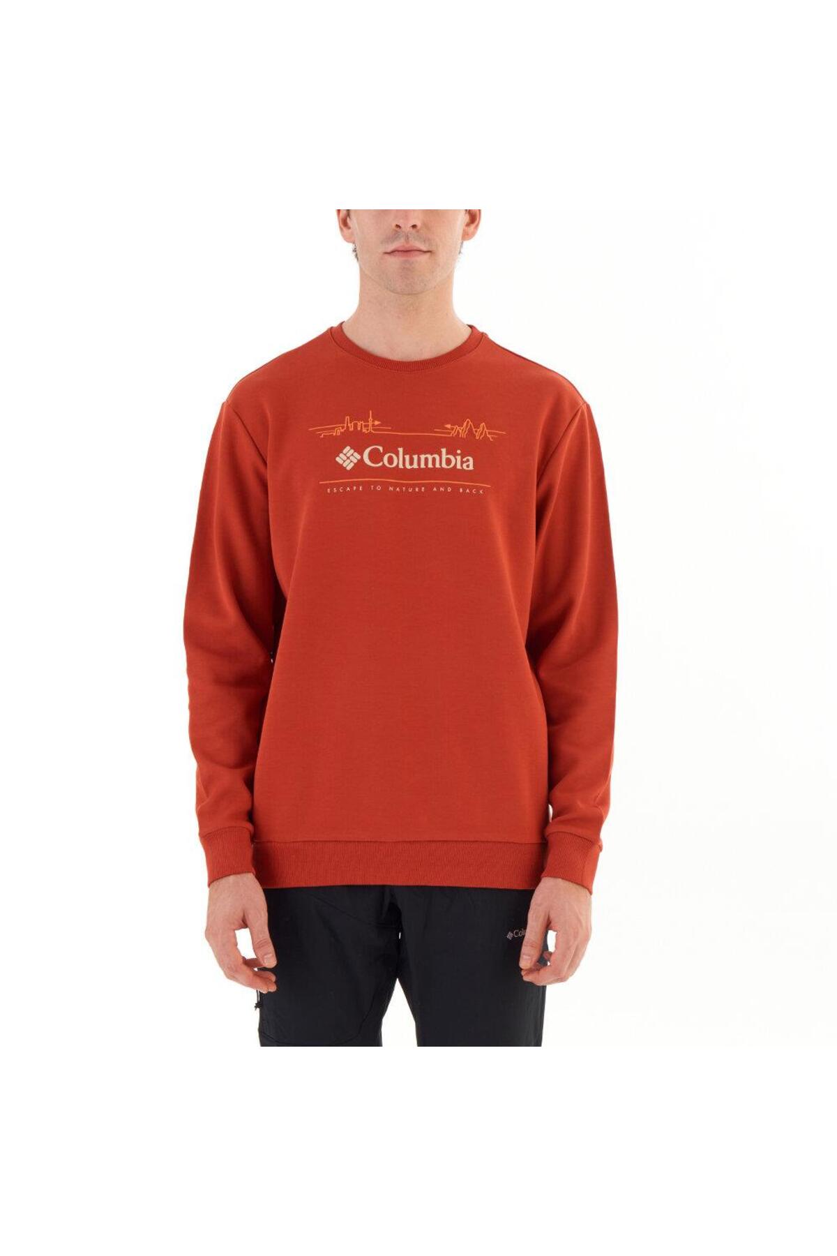 کلمبیا کاشی سویشرت طرح طبیعت و پشت Csc M مدل C0329