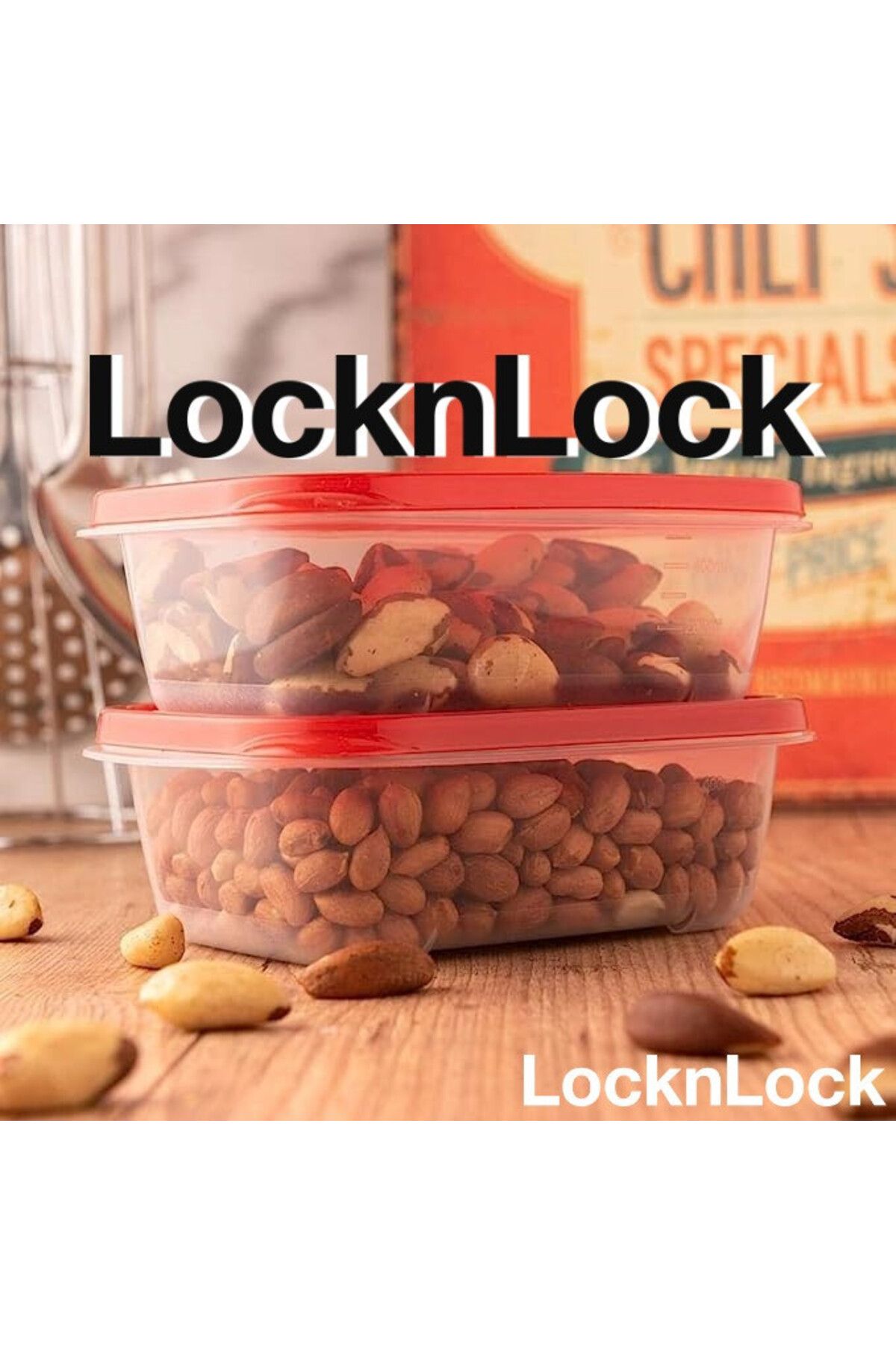 locknlock-EzLock Rectangle Container Set - 520ml (Set of 2) 4