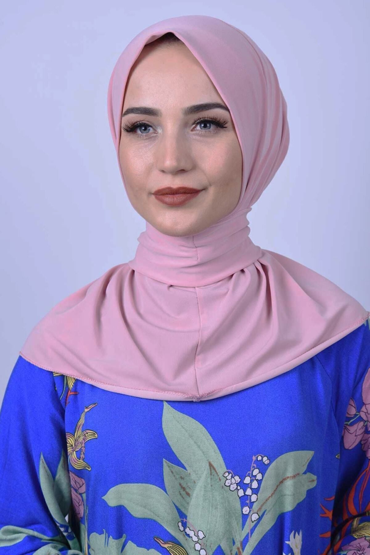 Belifanti Collection Bonnet Snap Hijab Damă Nisip Hijab Gât Bonnet Roz Femeie - One Size