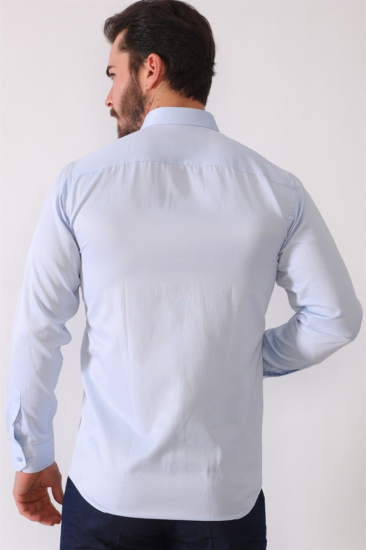 Dewberry-G676 Men's Shirt-blue 2