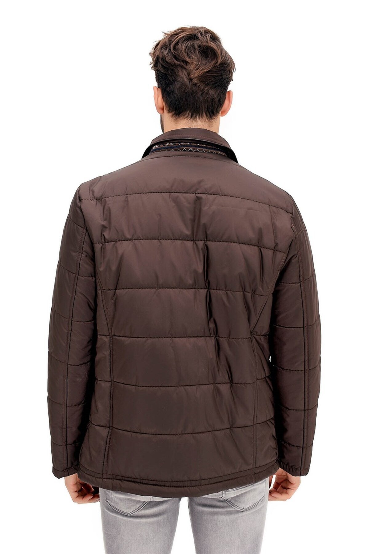 Erkek Kaban Kahve K7125 — قهوه‌ای K7125 DEWBERRY COAT — تصویر 3 از 3