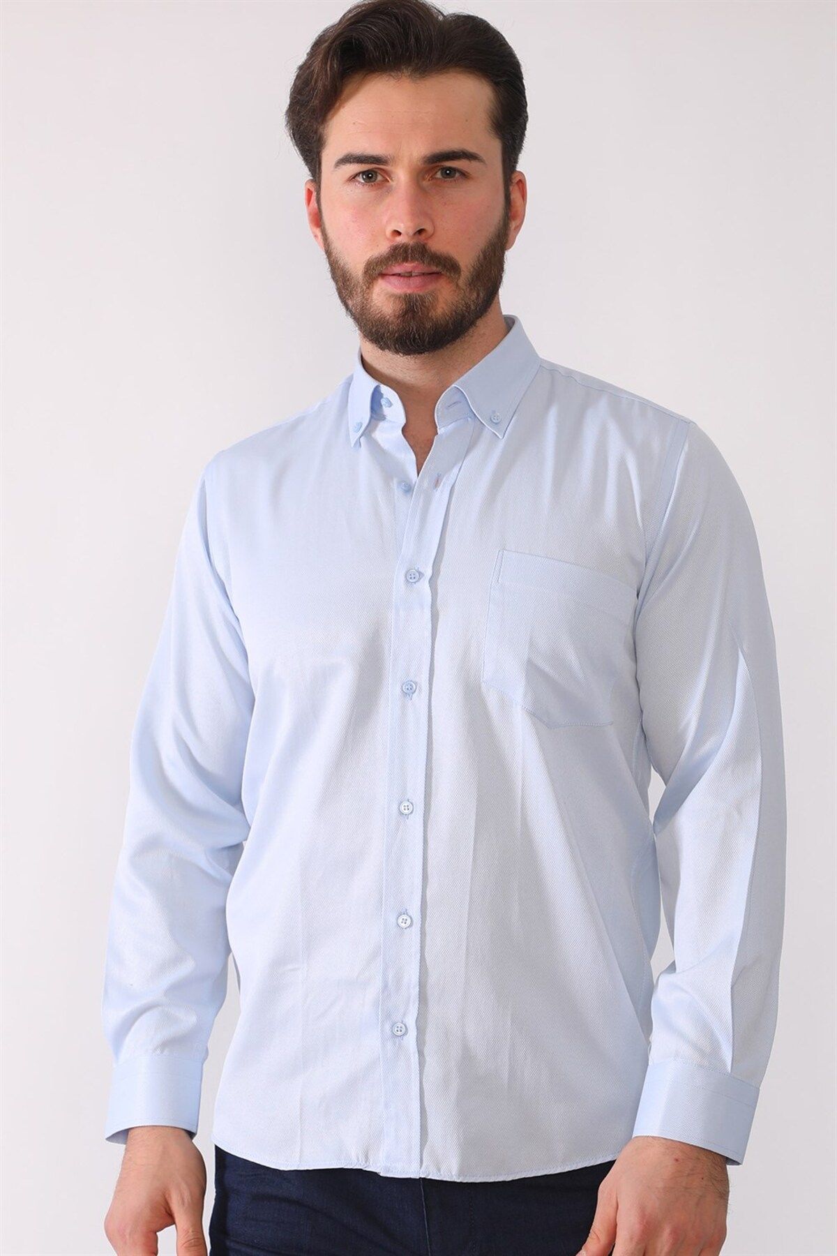 Dewberry-G676 Men's Shirt-blue 3