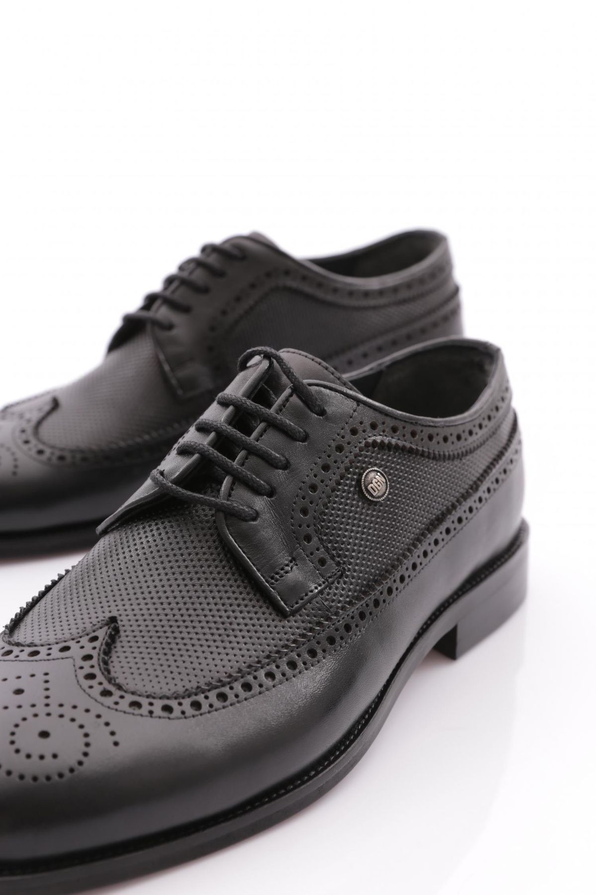 DGN-1074 Pantofi Oxford clasici cu șireturi pentru bărbați 4