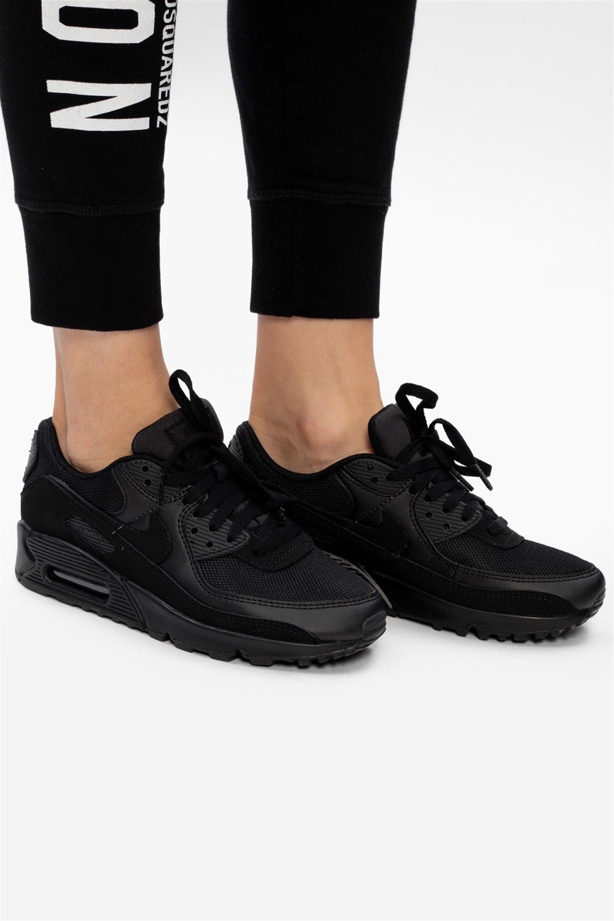 Nike-W Air Max 90 Men's Black Sports Shoes Cq2560-002 6