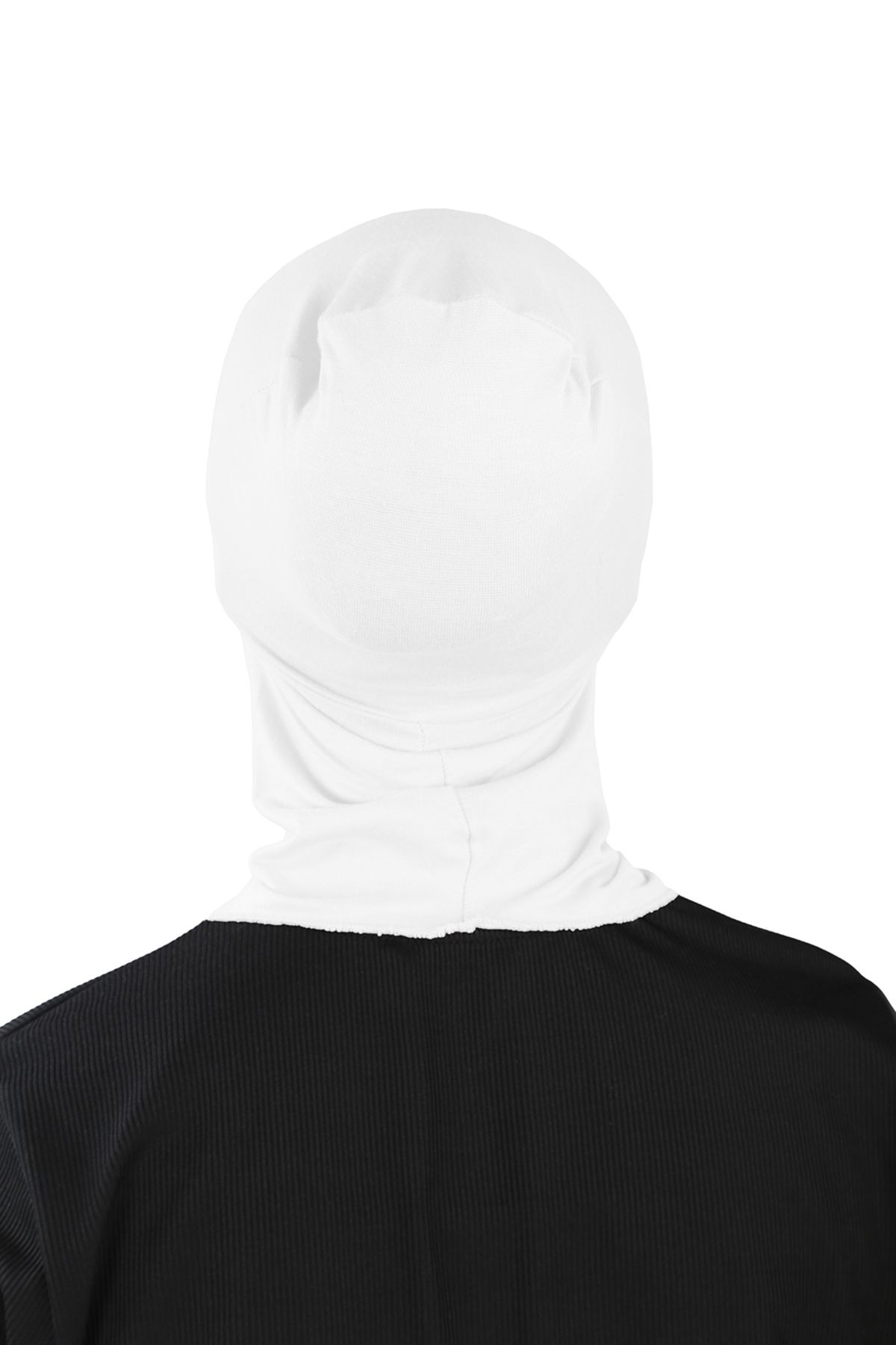 Ecardin-White Small Hijab Neck Flexible Athlete Bonnet - St 225 3