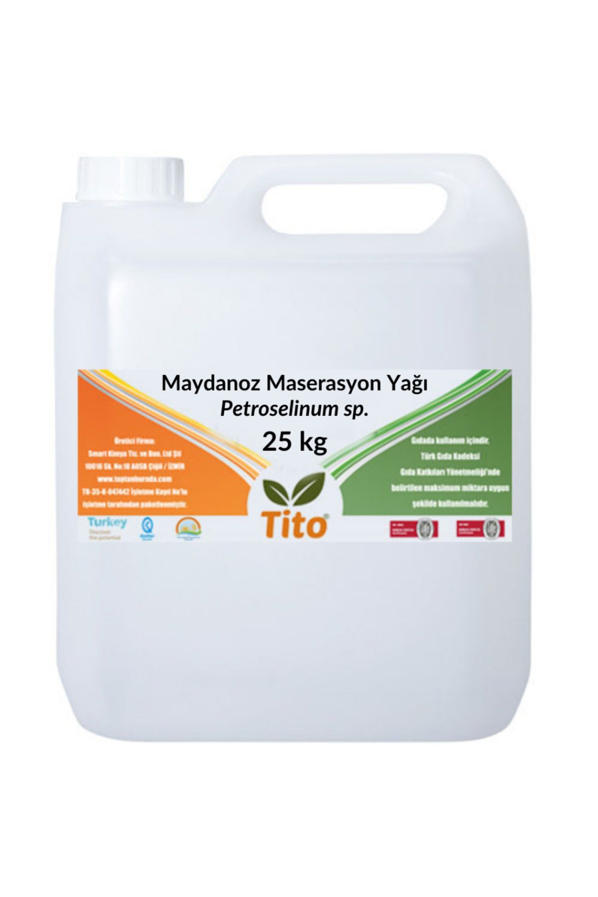 tito Maydanoz Maserasyon Yağı Petroselinum sp. 25 kg