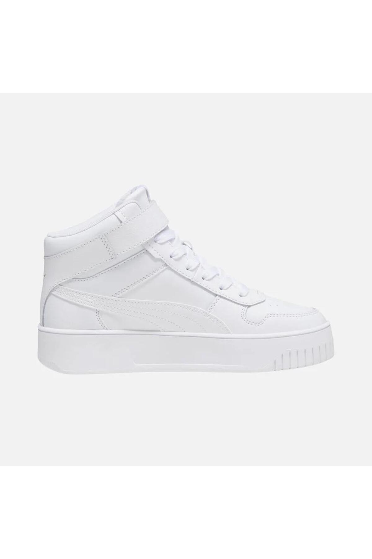 پوما کفش ورزشی زنانه سفید-طلایی مدل 01 کارینا استریت مید، کد ۳۹۲۳۳۷