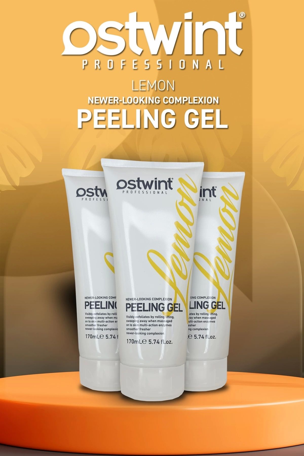 Ostwint-Lemon Color Professional Skin Care Peeling Gel - 170 Ml, Purifying, Revitalizing and Smoothing 6