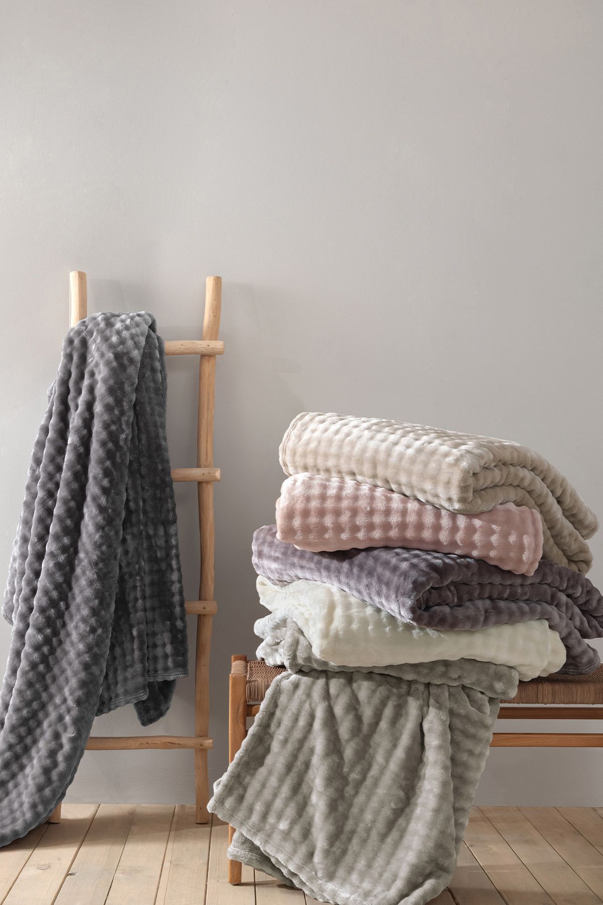 Yataş-Blera Wellsoft Single Blanket - Champagne 3