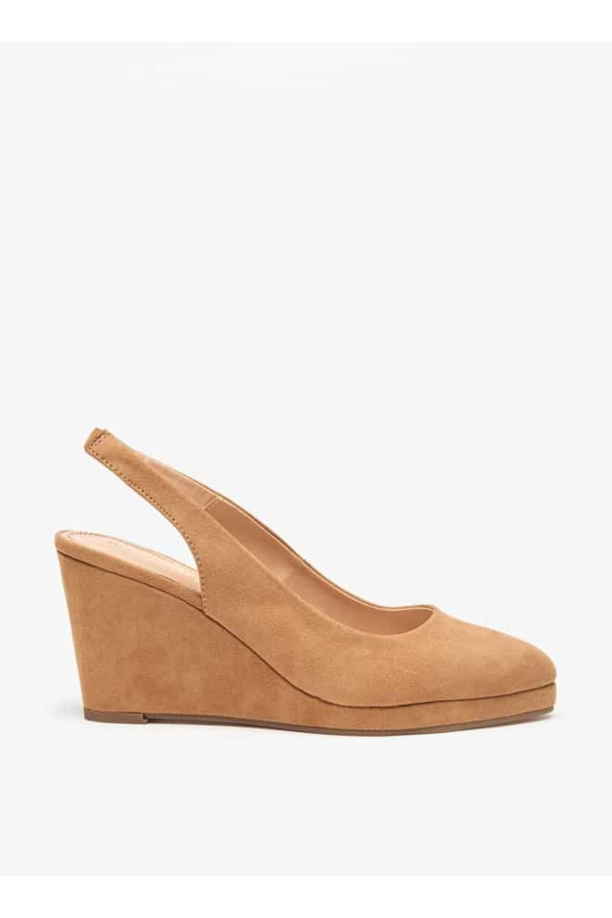 Celeste-Women's Solid Slip-On Pump Shoes with Wedge Heels 3