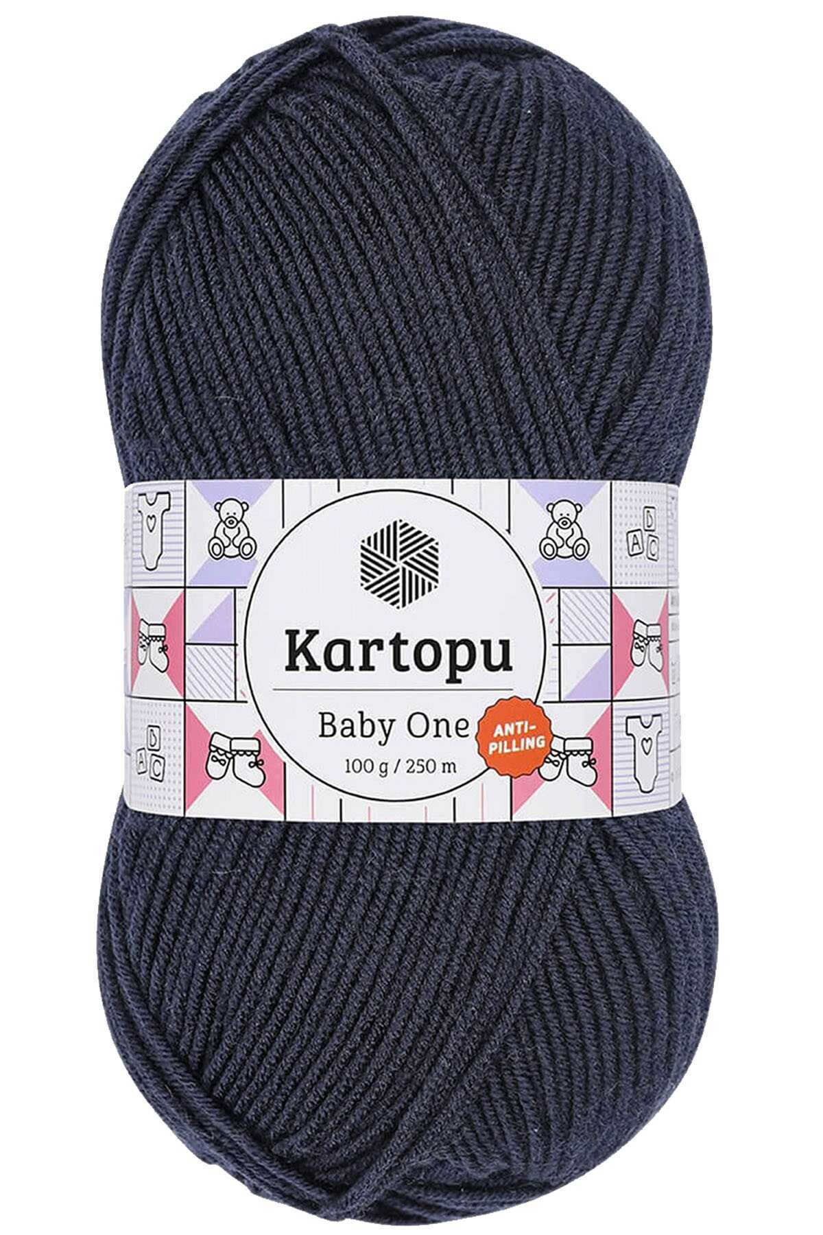 Baby One K633 Dark Navy Blue Hand Knitting Yarn 100 Gr.