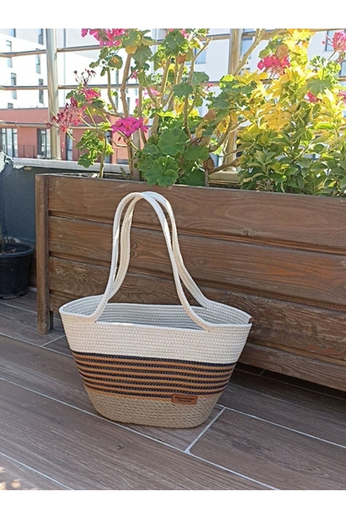 Pınar Gündoğdu Collection-Beach Bag Straw Beach Bag Daily Bag Handmade Designer Bag 3