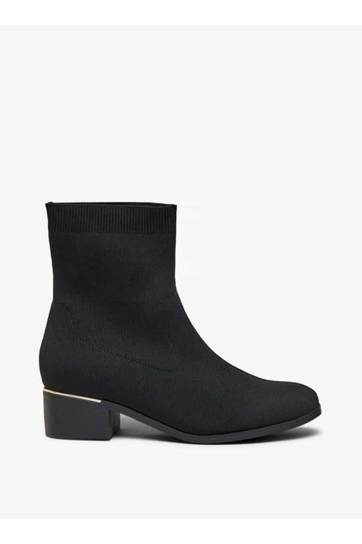 Flora Bella by Shoexpress-Flora Bella Solid Slip-On Ankle Boots with Block Heels 3