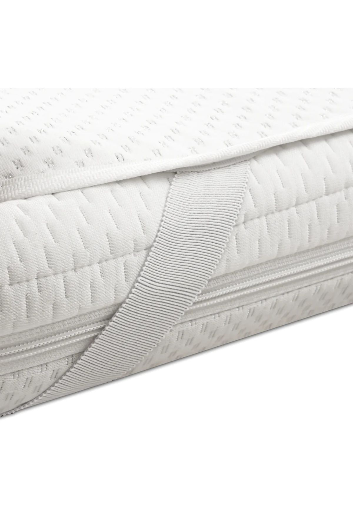 Mavi Ay Yatak Su Sıvı Geçirmez Bebek Alezi 60x120 Yatak Koruyucu + Yastık Alezi - Beyaz  - 60 X 120