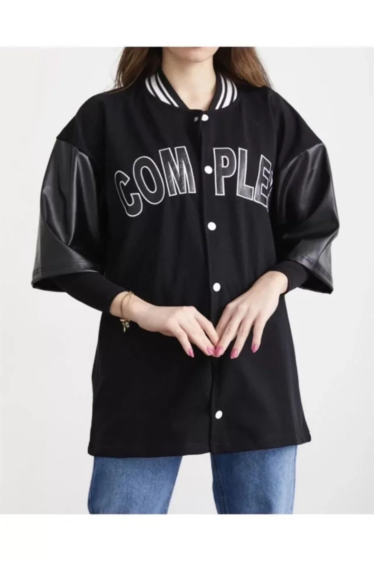 Albayrak Complex Kolej Oversize T-shirt - Siyah