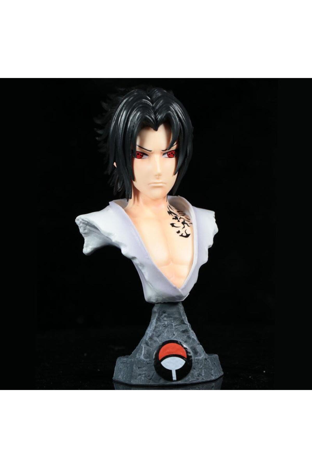 Hd Marketim-Anime Naruto Sasuke Uchiha Bust Action Figure Toy Figurine 14cm 8