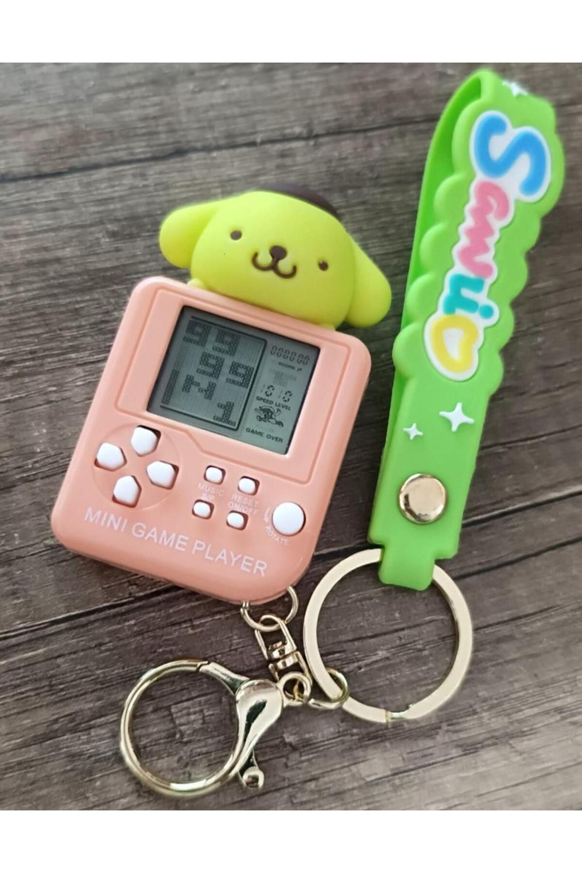 Hd Marketim-Sanrio Pompompurin Mini Tetris Game Console - Keychain 4