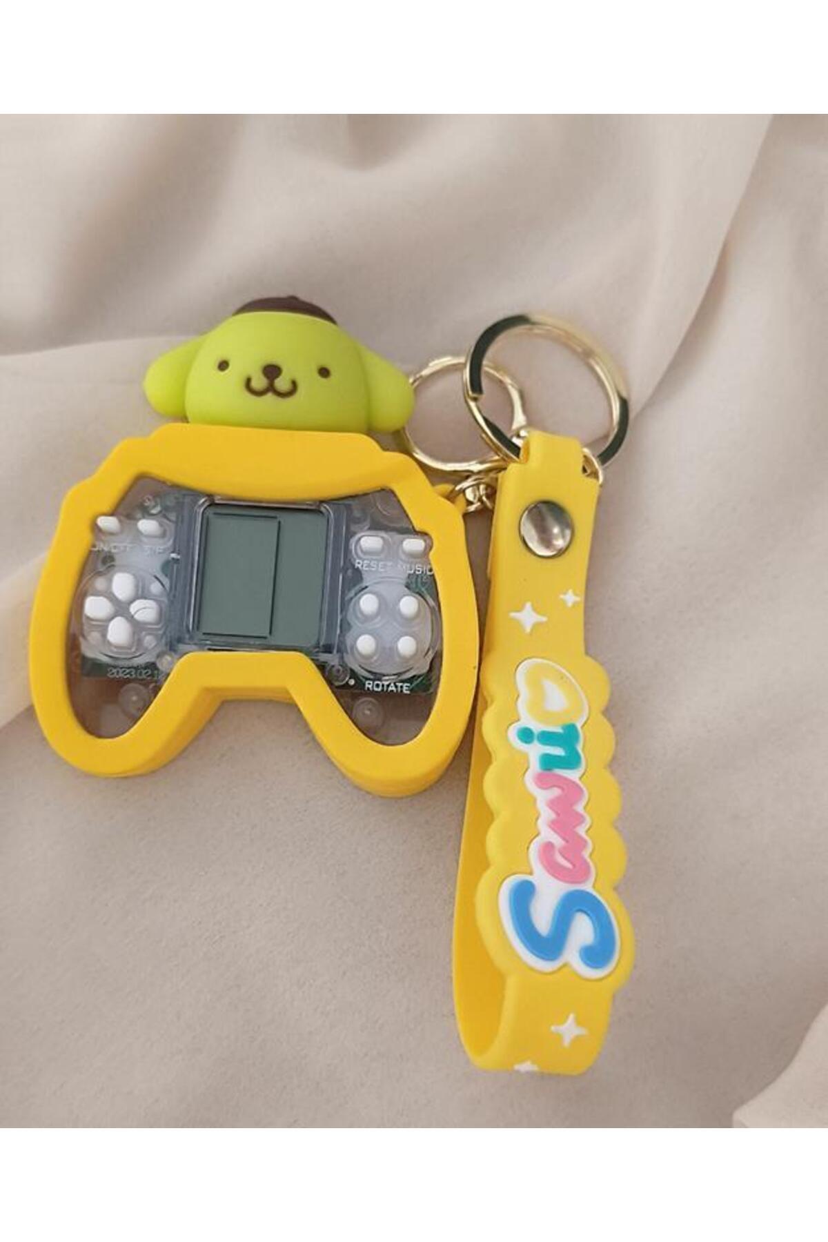 Hd Marketim-Sanrio Pompompurin Mini Tetris Game Console - Keychain Silicone 1