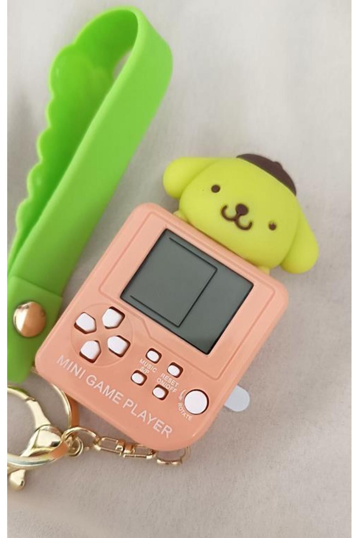 Hd Marketim-Sanrio Pompompurin Mini Tetris Game Console - Keychain 3