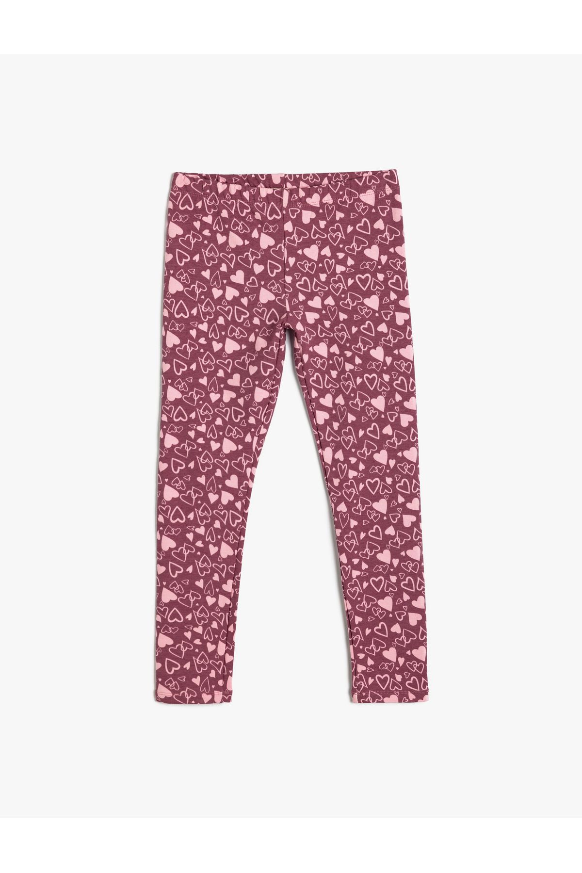 Koton-Cotton Heart Leggings - Elastic Waist 1