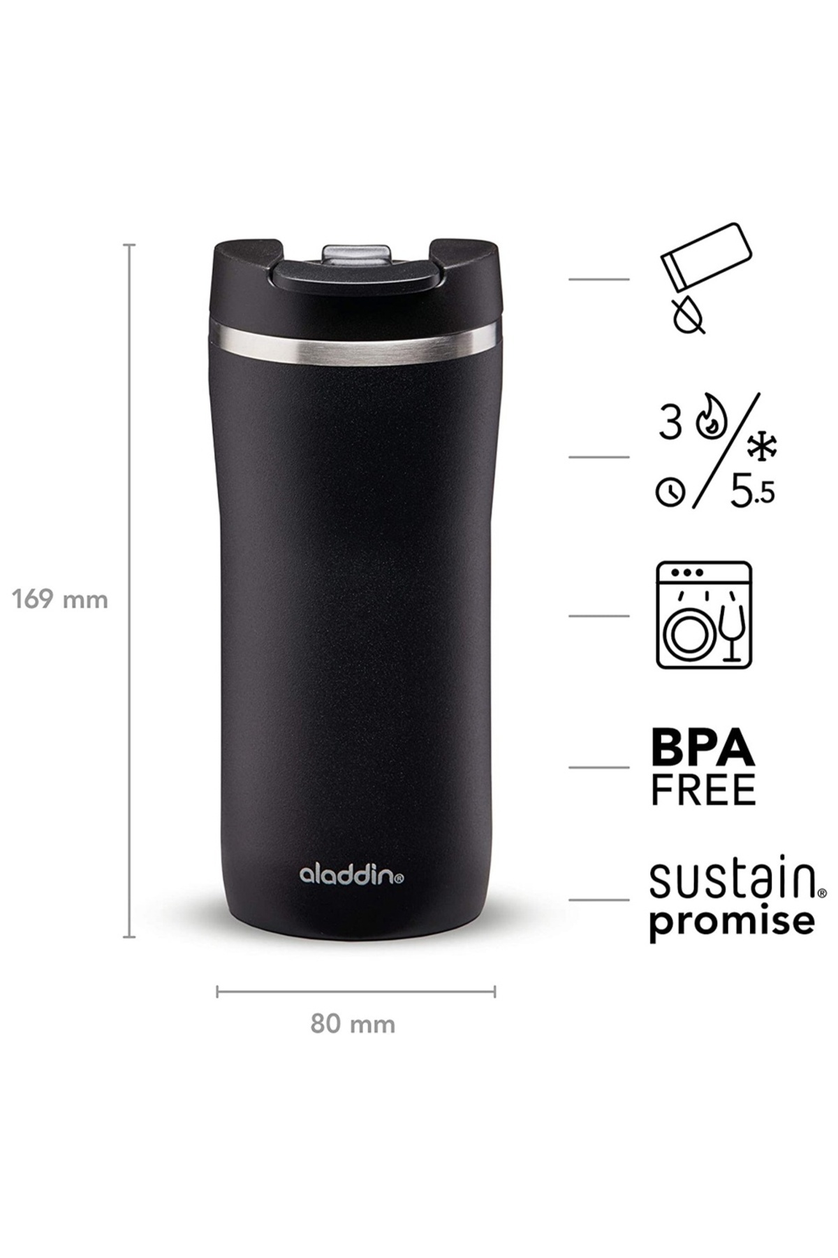 Aladdin Mocca Thermavac™ Leak-Lock™ Mug 0.35L Lava Black - Fiyatı