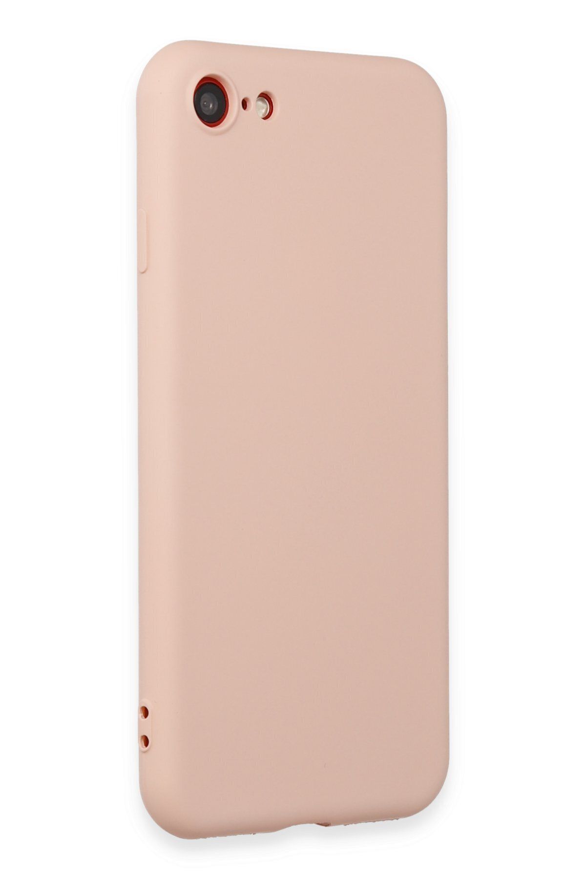 cepmoda iPhone 8 Uyumlu İnce Esnek Soft Rubber Telefon Kılıfı - PUDRA