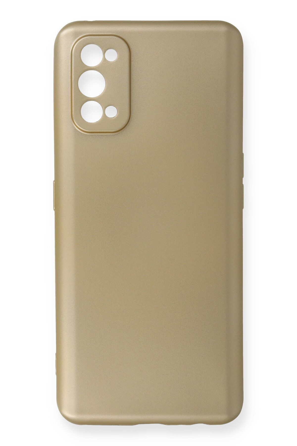 cepmoda REALME 7 PRO Uyumlu İnce Esnek Soft Rubber Telefon Kılıfı - GOLD