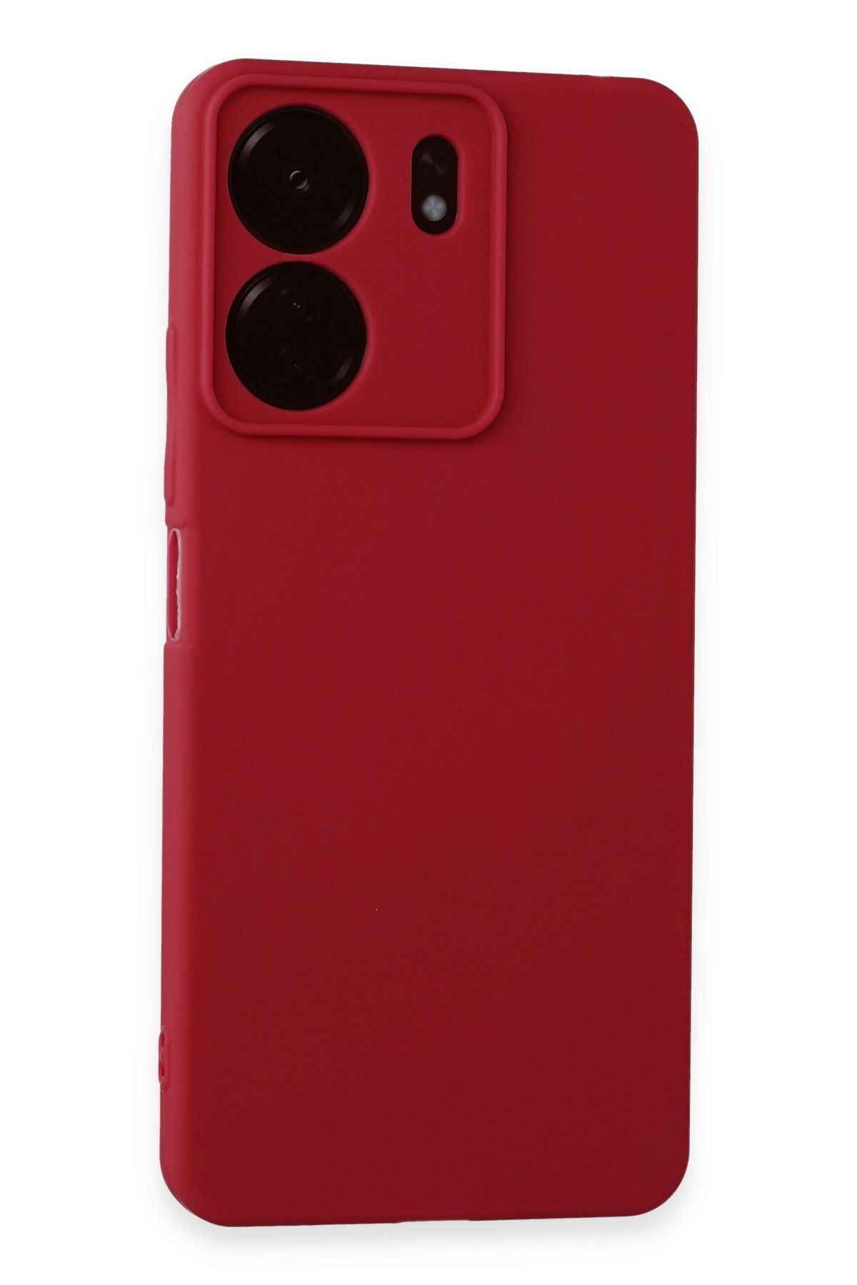 cepmoda Xiaomi POCO C65 Uyumlu İnce Esnek Soft Rubber Telefon Kılıfı - KIRMIZI