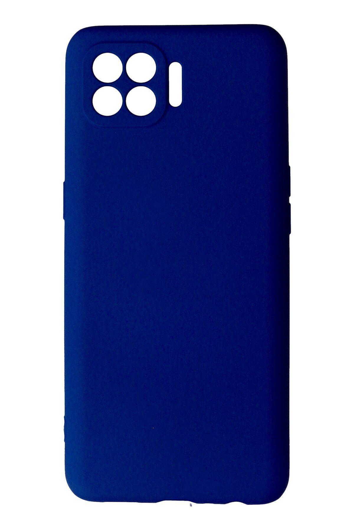 cepmoda OPPO RENO 4 LİTE - 1st Thin Kapak Esnek ince s0ft Silikon Kılıf - LACİVERT