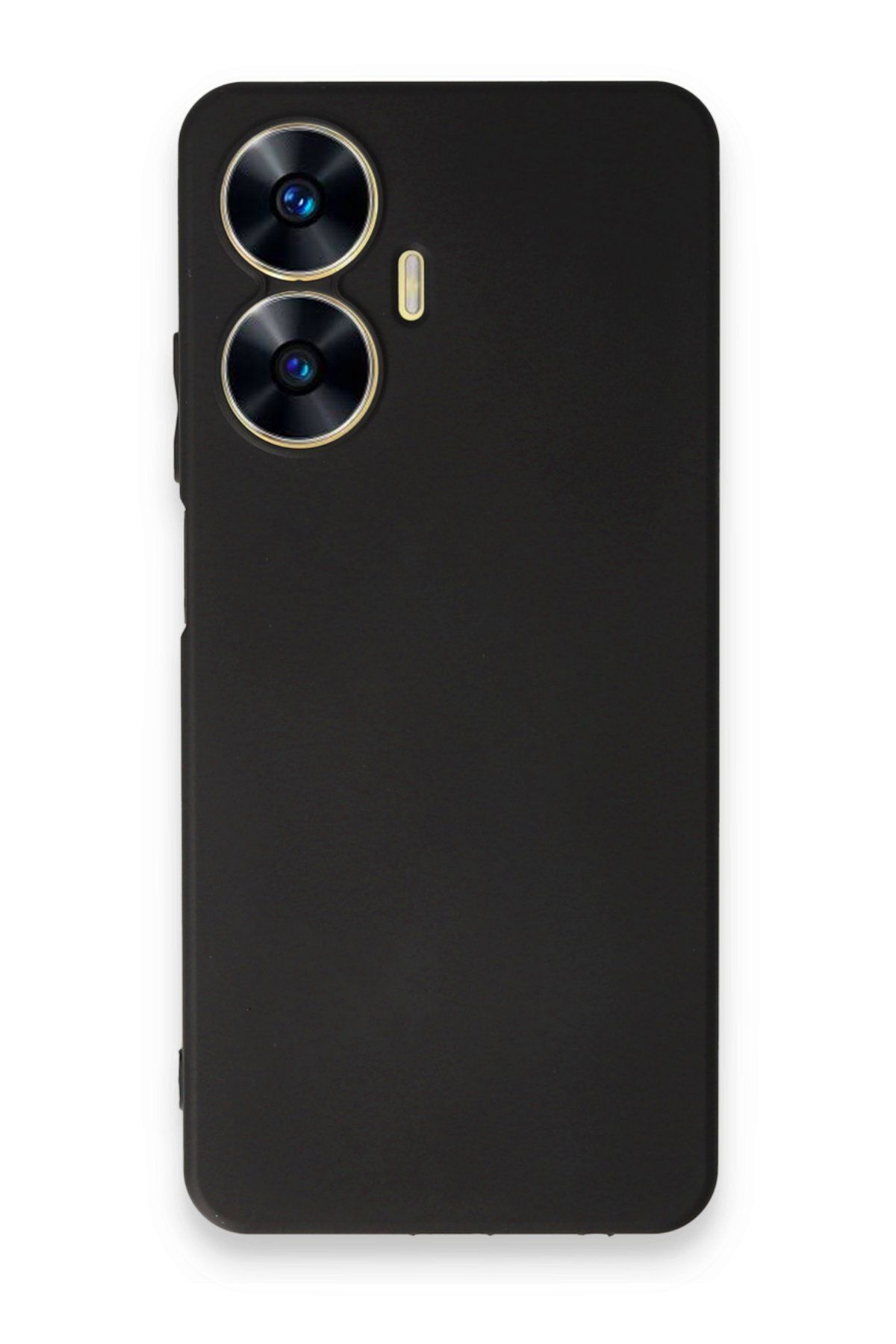 cepmoda REALME C55 Uyumlu İnce Esnek Soft Rubber Telefon Kılıfı - SİYAH