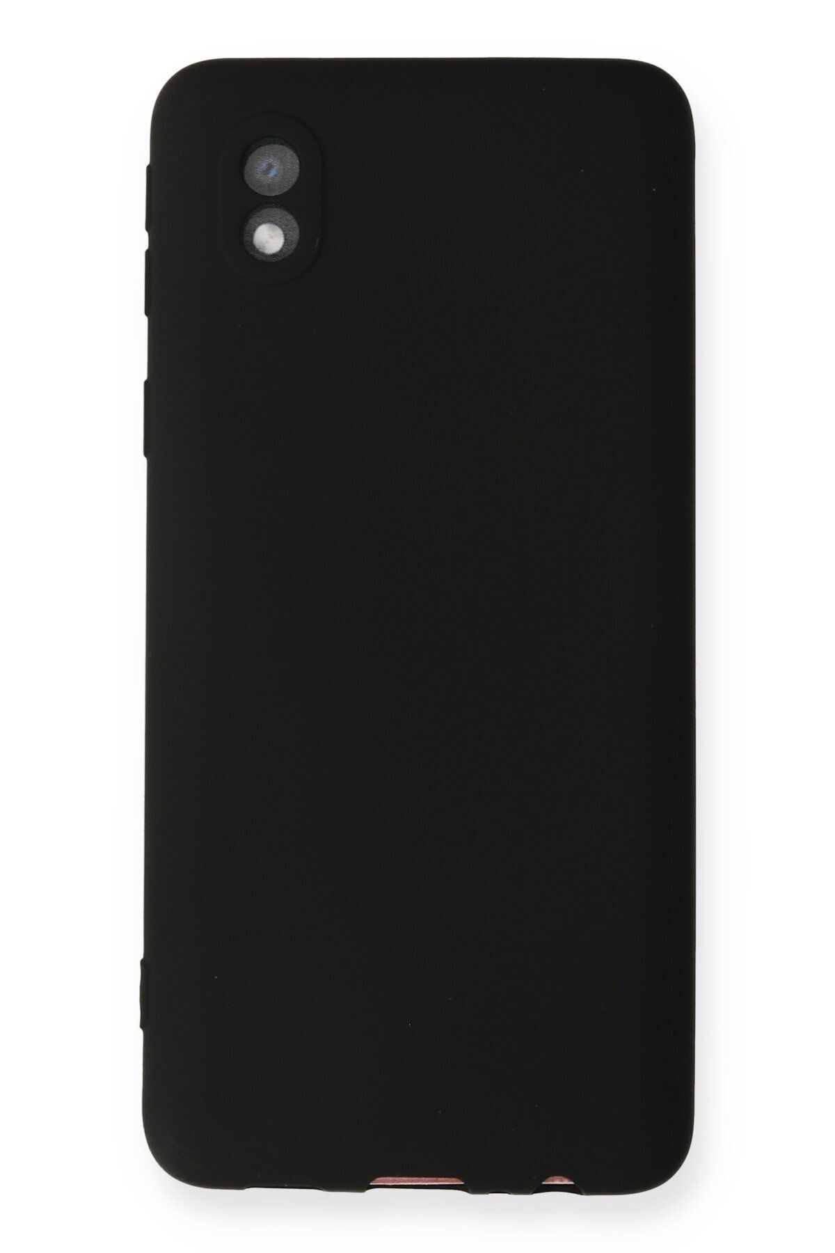 cepmoda Samsung Galaxy A01 CORE Uyumlu İnce Esnek Soft Rubber Telefon Kılıfı - SİYAH