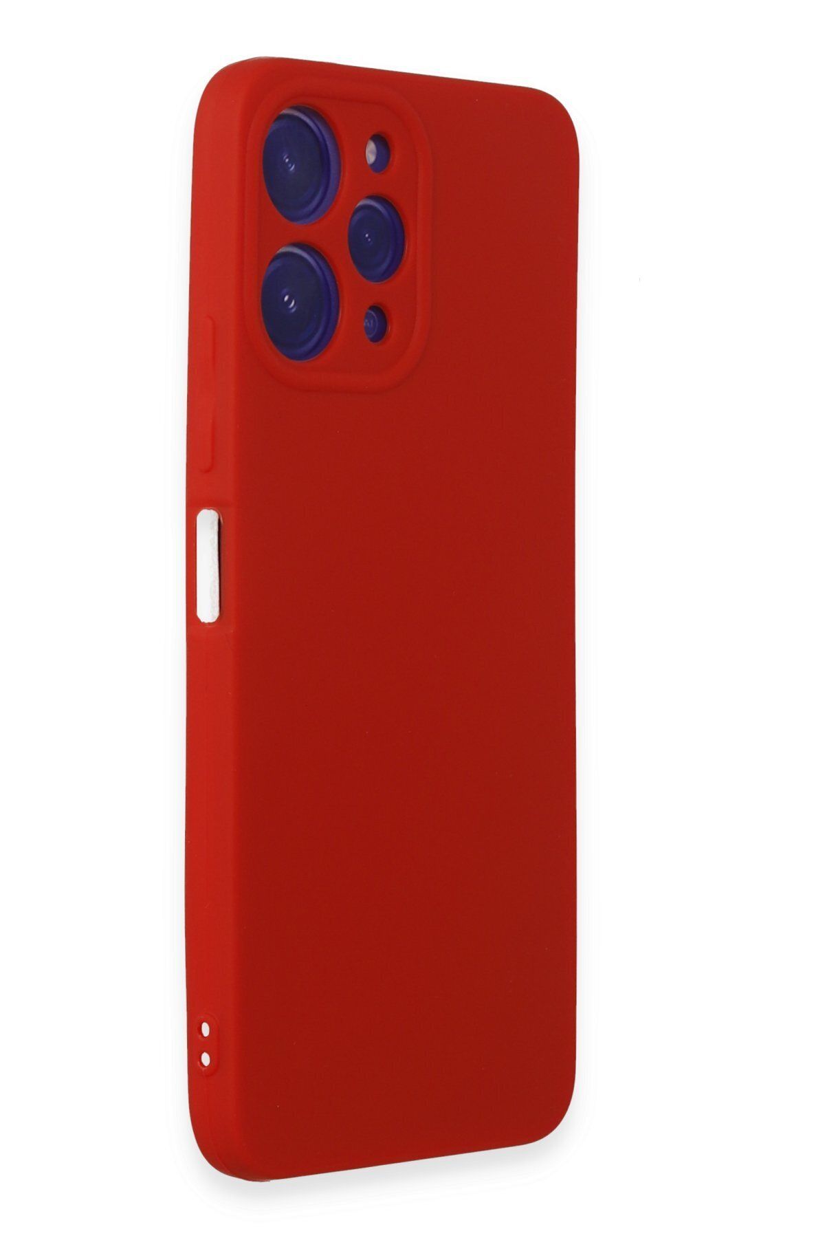 cepmoda Xiaomi Redmi 12 Uyumlu İnce Esnek Soft Rubber Telefon Kılıfı - KIRMIZI