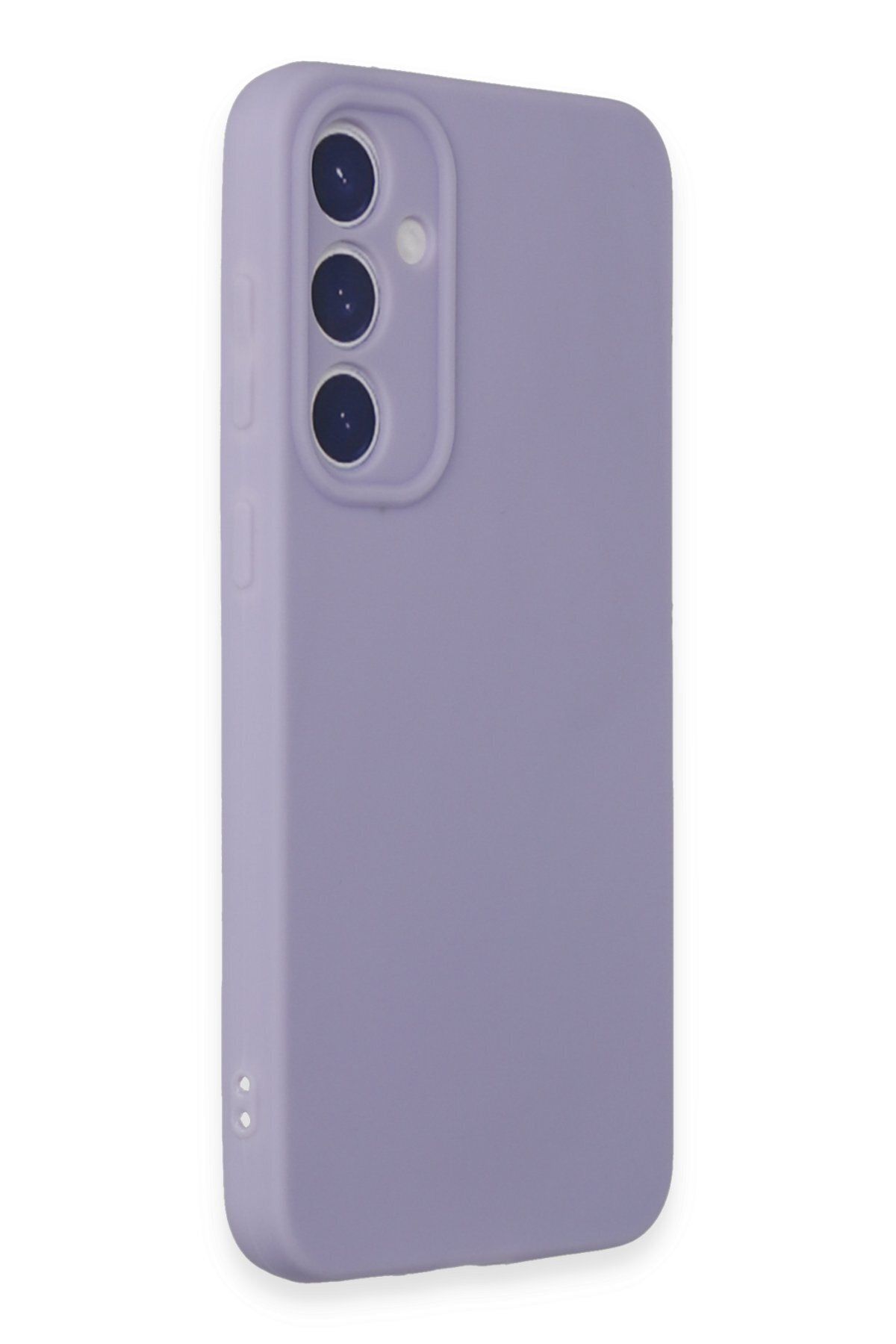 cepmoda Samsung Galaxy S23 FE Uyumlu İnce Esnek Soft Rubber Telefon Kılıfı - LİLA