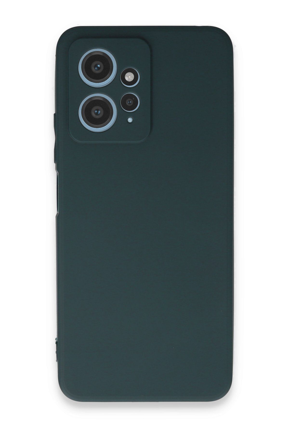 cepmoda Xiaomi Redmi Note 12 4G Uyumlu İnce Esnek Soft Rubber Telefon Kılıfı - KOYU YEŞİL