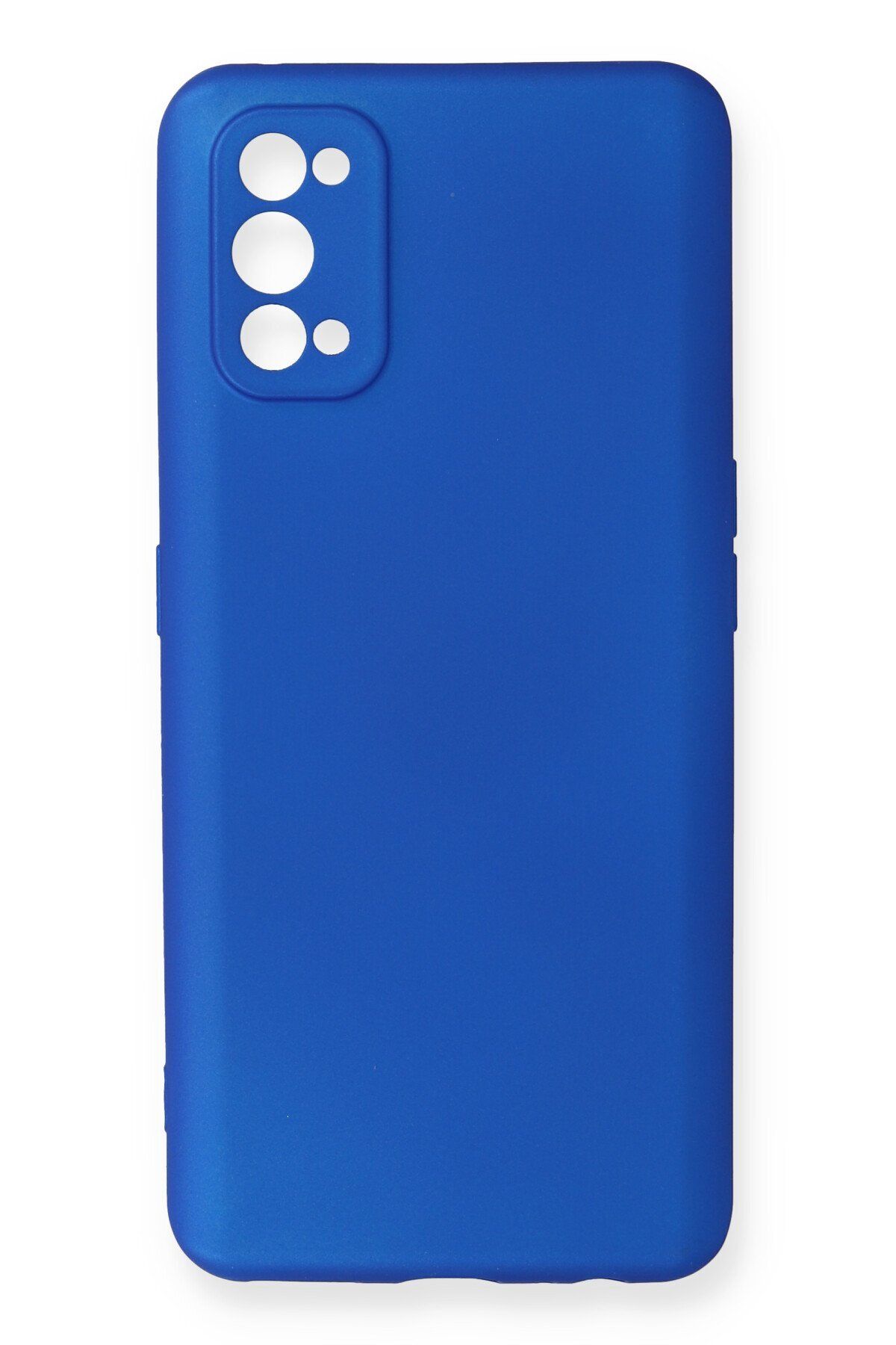 cepmoda REALME 7 PRO Uyumlu İnce Esnek Soft Rubber Telefon Kılıfı - MAVİ