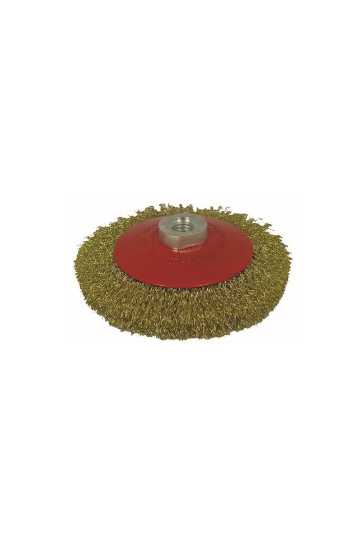 OEM Partner 03033 M14 Vidalı Sarı Telli Fırça 125 mm