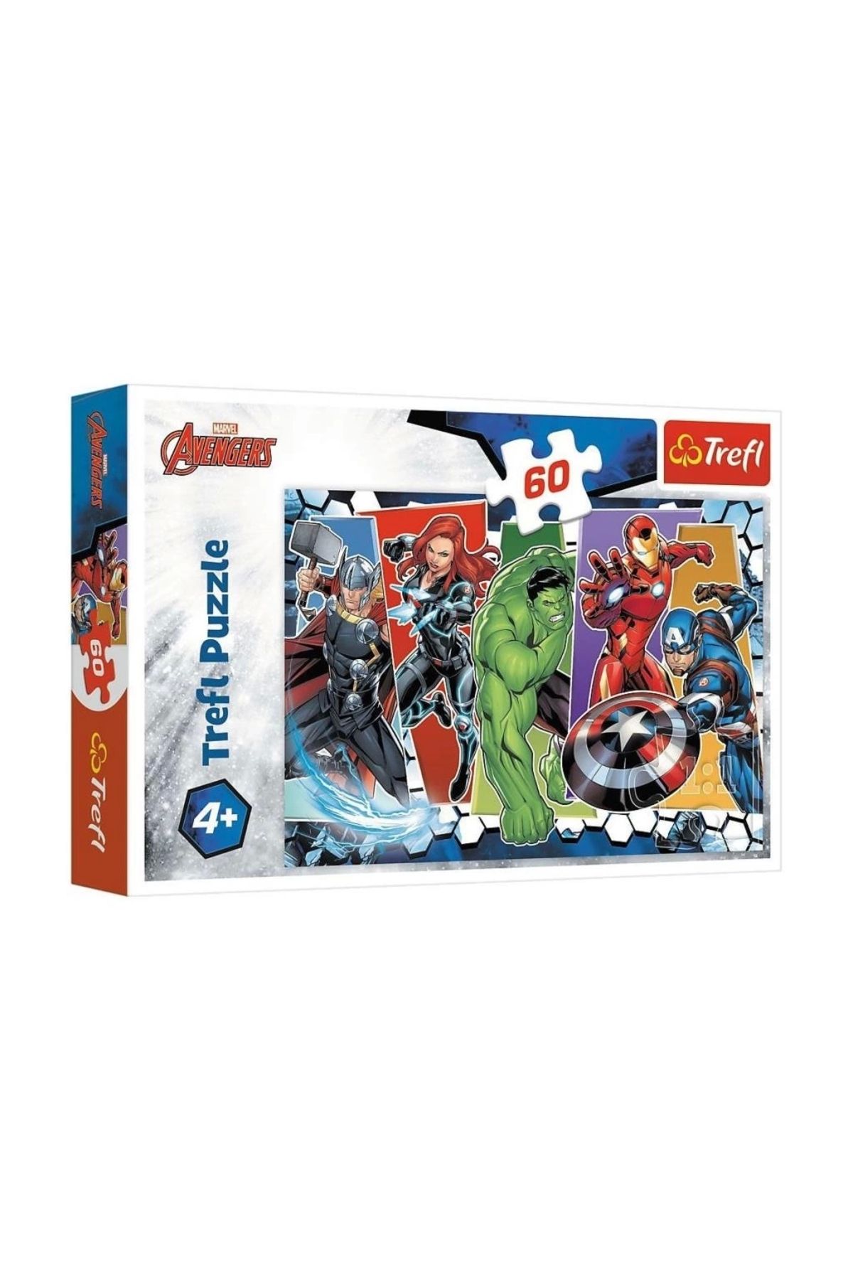 Basic Fun Çocuk PUZZLE-17357 Marvel The Avengers 60 Parça Puzzle