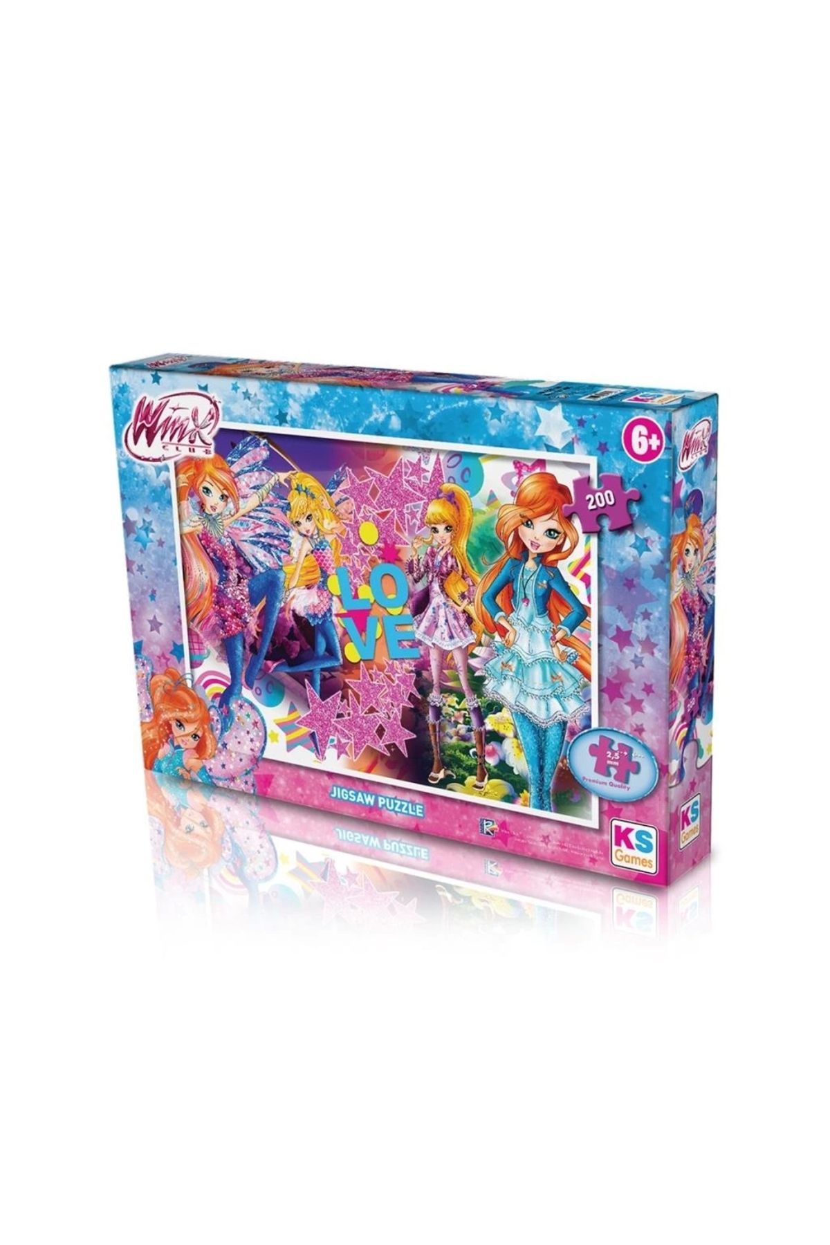 Basic Fun Çocuk WINX113 KS Winx / 200 Parça Puzzle