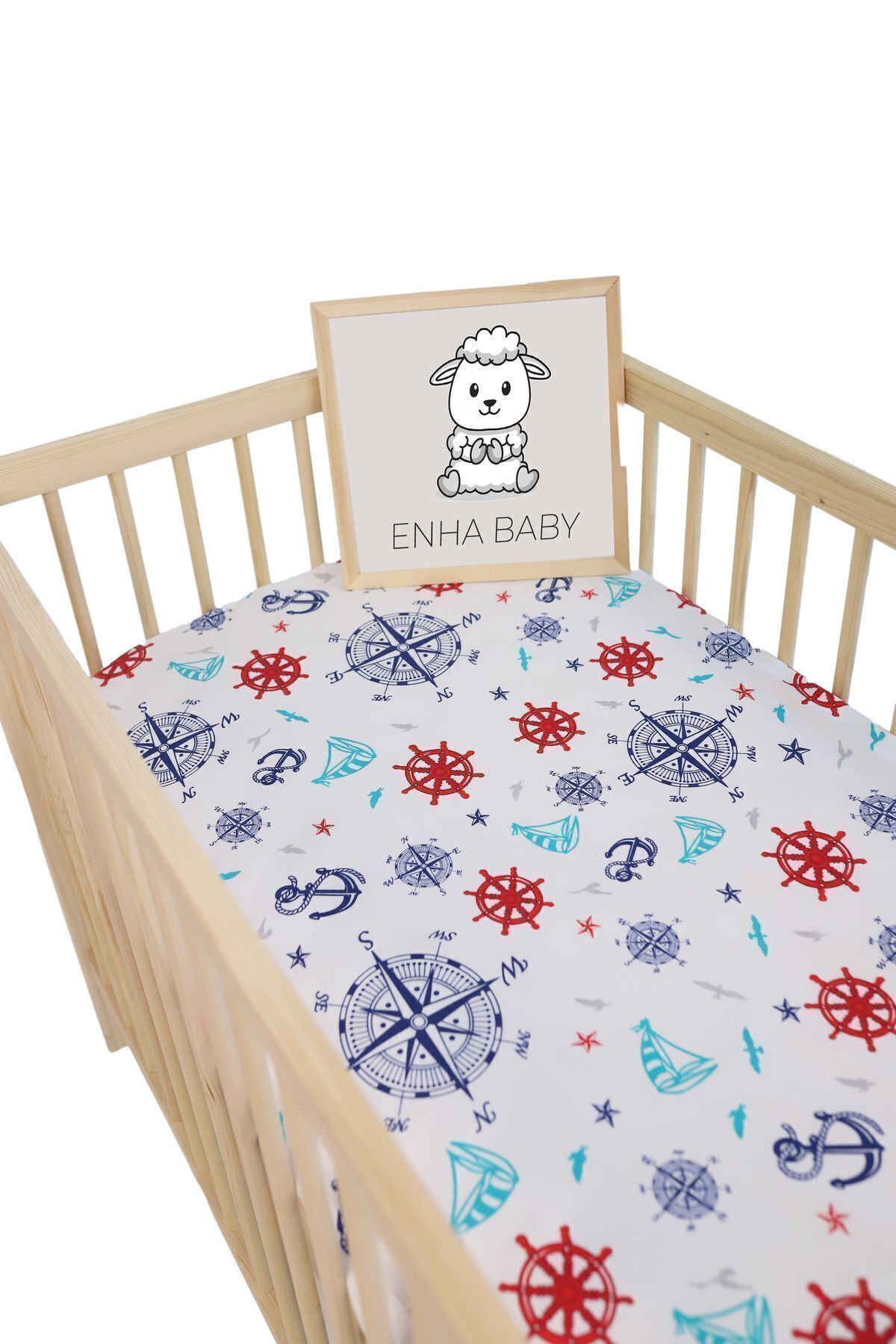 ENHA BABY Eco Serisi Lastikli Bebek Çarşafı,beşik Ve Park Yatak Çarşafı(70X110X5) Cm Ve (60X120X10) Cm