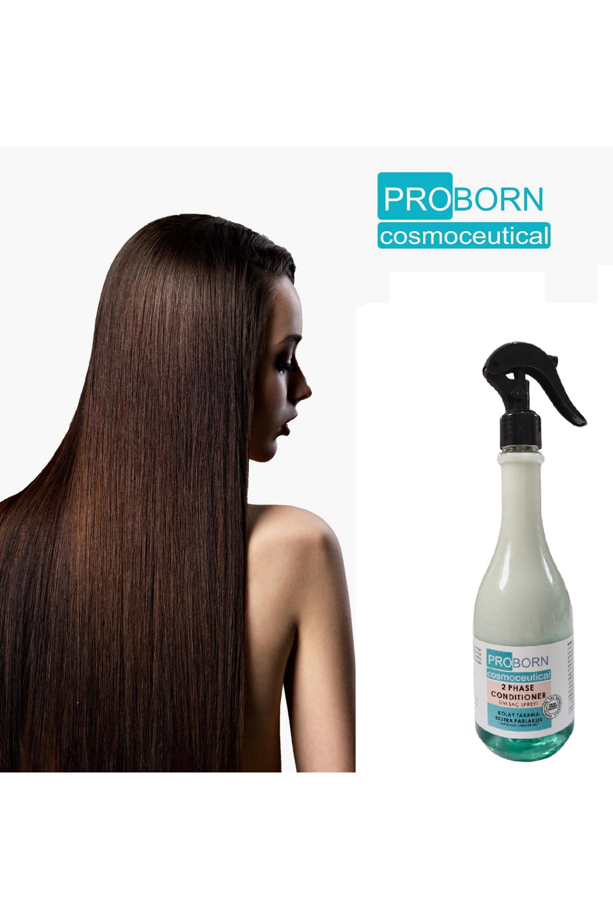 Cosmoceutical 2 Phase Conditioner Sıvı Saç Spreyi Durulanmayan Çift Fazlı Fön Suyu 400ml — 8683400975622 — تصویر 3 از 8